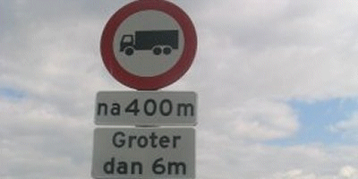 Welke vrachtauto mag erin